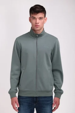 Teddy Smith Sweat zippé col montant G-NARKUS ZIP VINTAGE KAKI VINTAGEKAKI Flash Sale