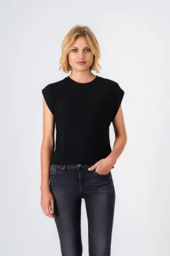 Teddy Smith Top en maille ELISA NOIR Outlet