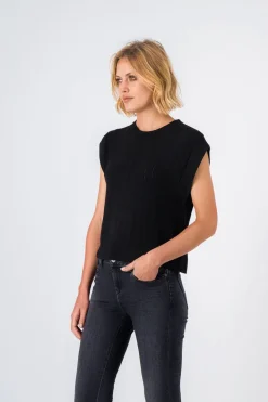 Teddy Smith Top en maille ELISA NOIR Outlet