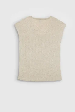 Teddy Smith Top T-ANJA BEIGE ARGILE Discount