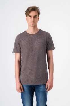 Teddy Smith T-shirt chiné col rond T-NARK MELANGE BLACK MELANGEBLACK Cheap