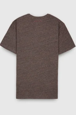 Teddy Smith T-shirt chiné col rond T-NARK MELANGE BLACK MELANGEBLACK Cheap