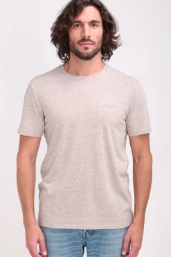 Teddy Smith T-shirt chiné col rond T-NARK BEIGE CHINE BEIGECHINE Cheap