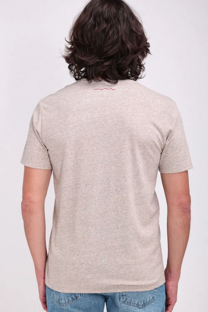 Teddy Smith T-shirt chiné col rond T-NARK BEIGE CHINE BEIGECHINE Cheap