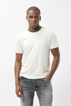 Teddy Smith T-shirt chiné col rond T-NARK BLANC IVOIRE CHINE BLANCIVOIRECHINE Best Sale