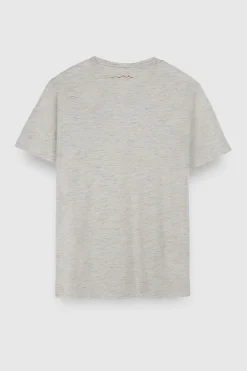 Teddy Smith T-shirt chiné col rond T-NARK BLANC IVOIRE CHINE BLANCIVOIRECHINE Best Sale
