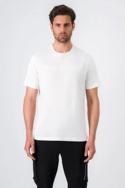 Teddy Smith T-shirt col rond avec découpe KENZIE MC MIDDLE WHITE Hot