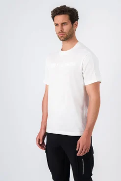 Teddy Smith T-shirt col rond avec découpe KENZIE MC MIDDLE WHITE Hot