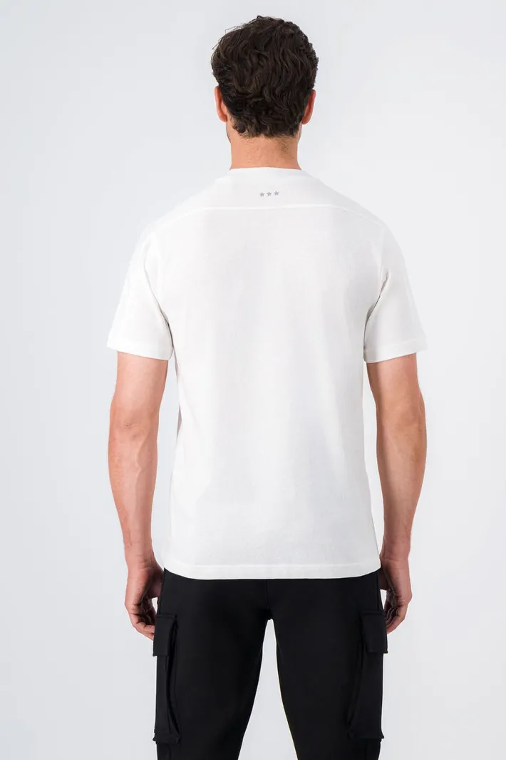 Teddy Smith T-shirt col rond avec découpe KENZIE MC MIDDLE WHITE Hot