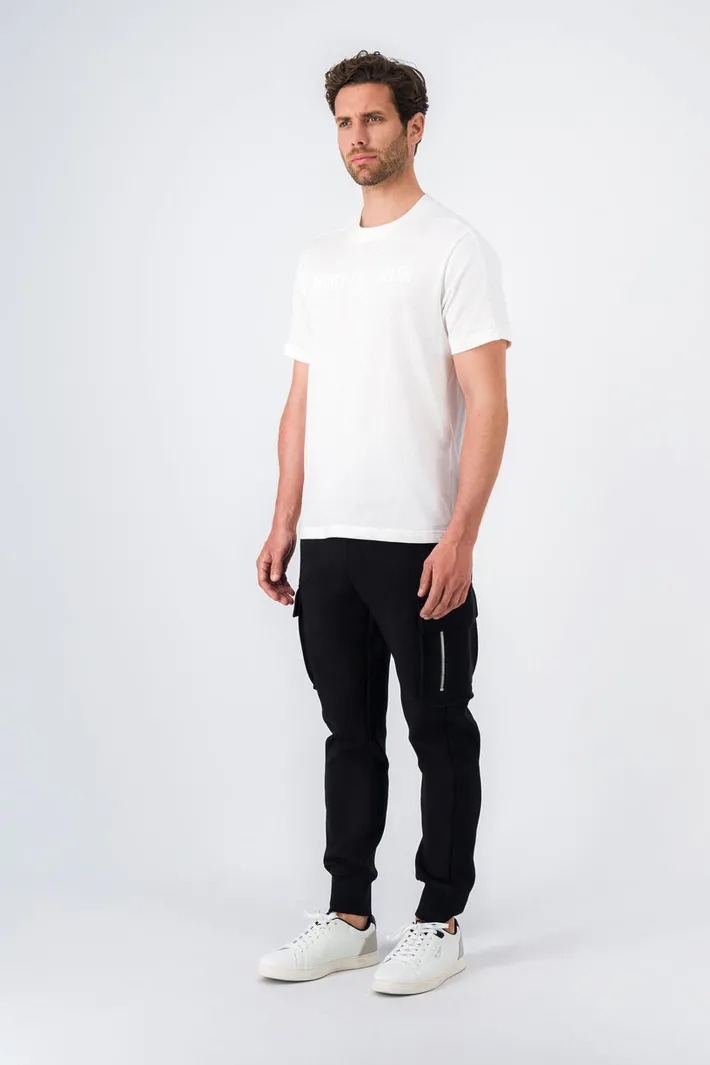 Teddy Smith T-shirt col rond avec découpe KENZIE MC MIDDLE WHITE Hot