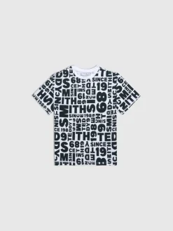 Teddy Smith T-shirt col rond BARRY MC JR VERT SCARABE New