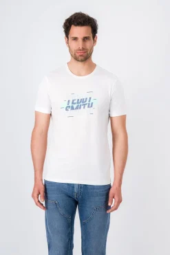 Teddy Smith T-shirt col rond JAVIER MC BLANC Discount