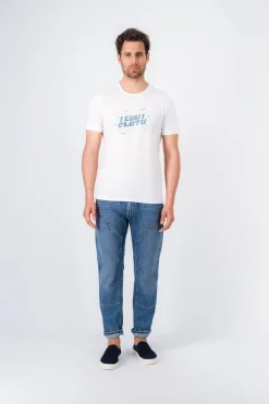 Teddy Smith T-shirt col rond JAVIER MC BLANC Discount