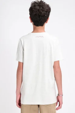 Teddy Smith T-shirt col rond manches courtes T-NEO MC JR BLANC IVOIRE CHINE BLANCIVOIRECHINE Hot