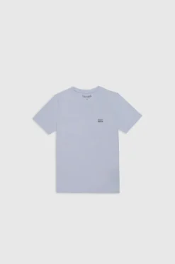 Teddy Smith T-shirt col rond manches courtes THE TEE 1 MC JR BLEU CLAIR BLEUCLAIR Best Sale