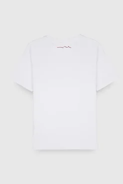 Teddy Smith T-shirt col rond manches courtes THE TEE 1 MC JR BLANC New