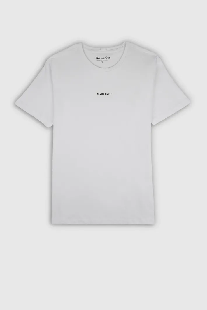 Teddy Smith T-shirt col rond manches courtes T-SOY 2 MC BLANC Store