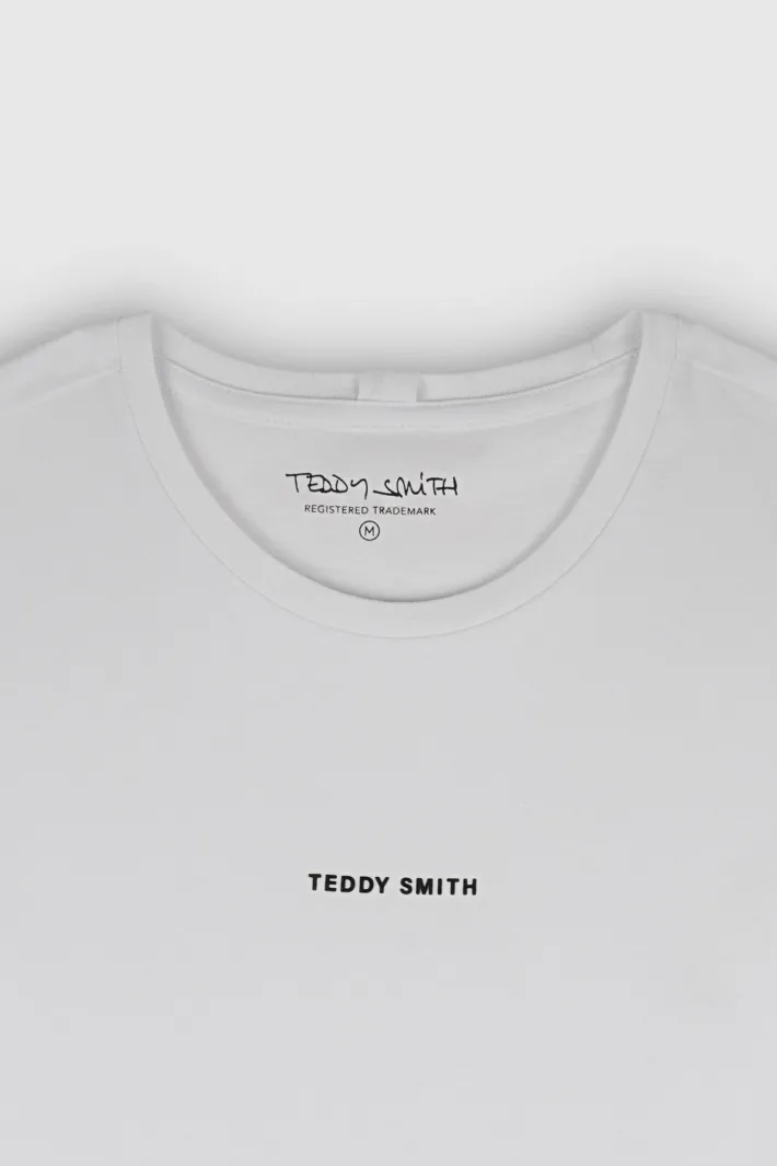 Teddy Smith T-shirt col rond manches courtes T-SOY 2 MC BLANC Store
