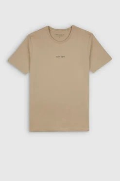 Teddy Smith T-shirt col rond manches courtes T-SOY 2 MC BEIGE New