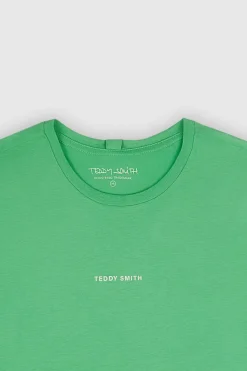 Teddy Smith T-shirt col rond manches courtes T-SOY 2 MC VERT CITRUS VERTCITRUS Hot