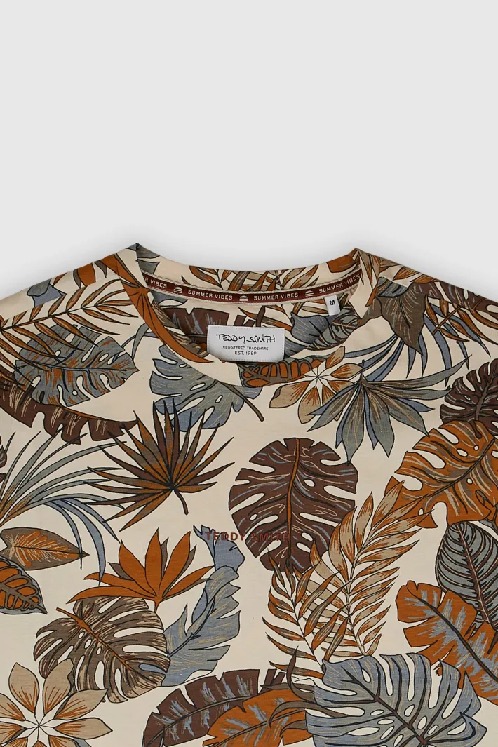 Teddy Smith T-shirt col rond manches courtes T-ANTONE MC NATUREL Cheap