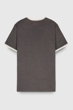 Teddy Smith T-shirt col rond manches courtes THE TEE 2 R ANTHRACITE CHINE/MIDDLE W ANTHRACITECHINE/MIDDLEW Flash Sale