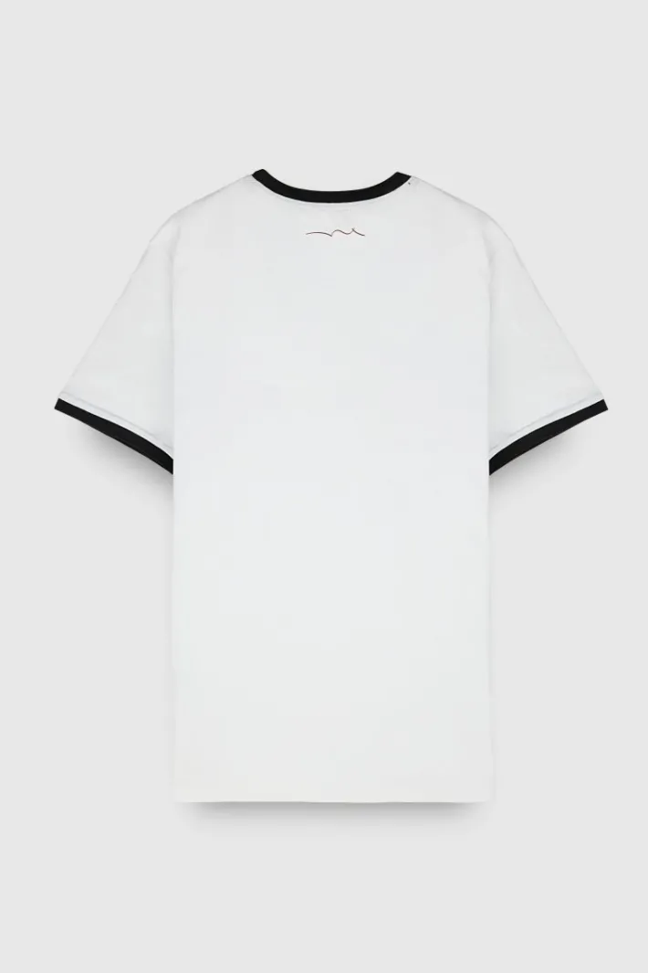 Teddy Smith T-shirt col rond manches courtes THE TEE 2 R BLANC Outlet