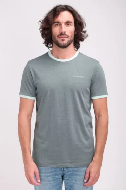 Teddy Smith T-shirt col rond manches courtes THE TEE 2 R VINTAGE KAKI CHINE VINTAGEKAKICHINE Cheap