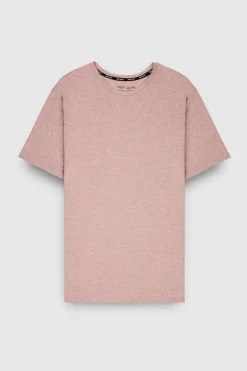 Teddy Smith T-shirt col rond manches courtes T-NARK CHINE MC WOOD ROSE CHINE WOODROSECHINE Outlet