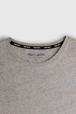 Teddy Smith T-shirt col rond manches courtes T-NARK CHINE MC BEIGE MELANGE BEIGEMELANGE Discount