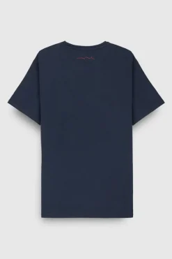 Teddy Smith T-shirt col rond manches courtes T-TAHO MC TOTAL NAVY TOTALNAVY Store