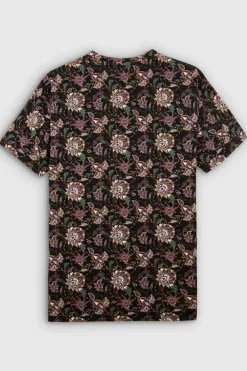 Teddy Smith T-shirt col rond manches courtes T-ANTONE MC CHARBON/FLEUR Sale