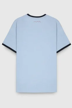 Teddy Smith T-shirt col rond manches courtes THE TEE 2 R MC BLEU ECUME CHINE BLEUECUMECHINE Shop