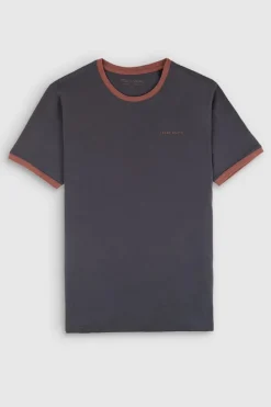 Teddy Smith T-shirt col rond manches courtes THE TEE 2 R MC MINERAL INK MINERALINK Flash Sale