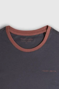 Teddy Smith T-shirt col rond manches courtes THE TEE 2 R MC MINERAL INK MINERALINK Flash Sale