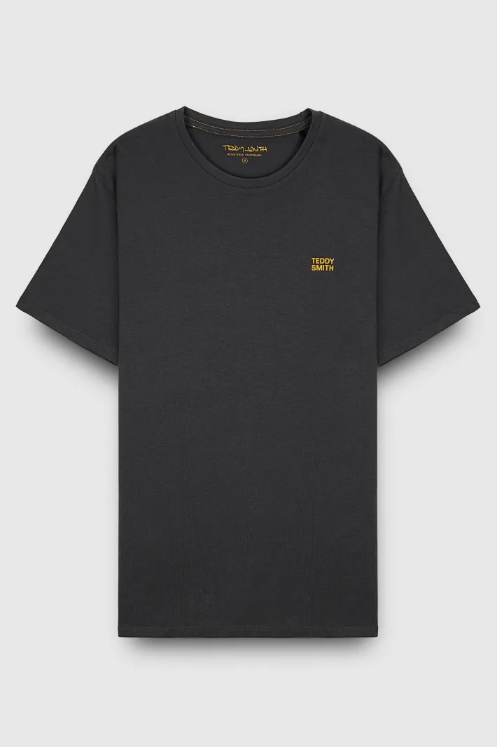Teddy Smith T-shirt col rond manches courtes THE TEE 1 MC ASPHALT Store