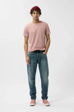 Teddy Smith T-shirt col rond manches courtes THE TEE 1 MC WOOD ROSE WOODROSE Fashion