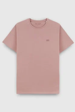 Teddy Smith T-shirt col rond manches courtes THE TEE 1 MC WOOD ROSE WOODROSE Fashion