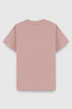 Teddy Smith T-shirt col rond manches courtes THE TEE 1 MC WOOD ROSE WOODROSE Fashion