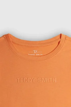 Teddy Smith T-shirt col rond NEW TICIA MC JR SWEET ABRICOT SWEETABRICOT Cheap