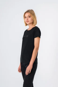 Teddy Smith T-shirt col rond NEW TICIA MC NOIR New