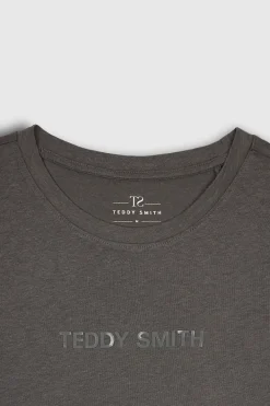 Teddy Smith T-shirt col rond NEW TICIA MC MINERAL KAKI MINERALKAKI Outlet