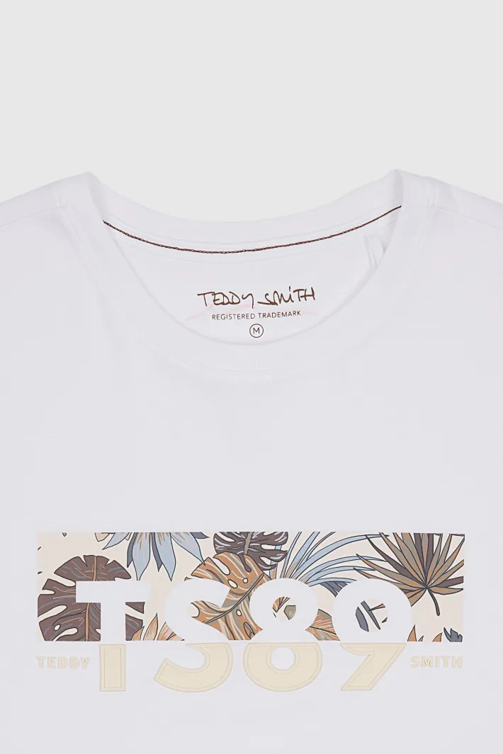 Teddy Smith T-shirt col rond T-EZIO 2 BLANC/MOTIF 2 BLANC/MOTIF2 Discount