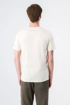 Teddy Smith T-shirt col rond T-EZIO 2 CREAM Online