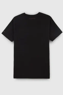 Teddy Smith T-shirt col rond TEZIO 2 MC CHARBON/FLEUR Outlet