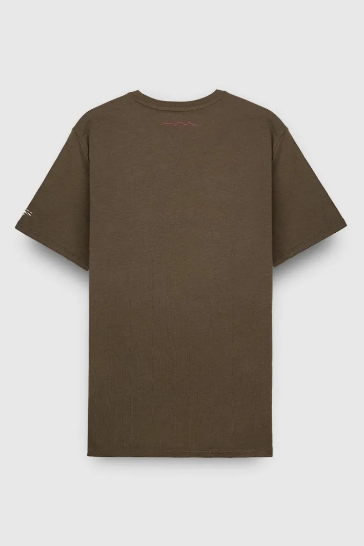 Teddy Smith T-shirt col rond TEZIO 2 MC RAVEN KAKI RAVENKAKI Clearance
