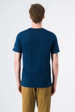Teddy Smith T-shirt col rond T-EZIO 2 METAL BLUE METALBLUE Cheap