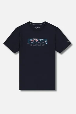 Teddy Smith T-shirt col rond T-EZIO 2 UNION NAVY UNIONNAVY New
