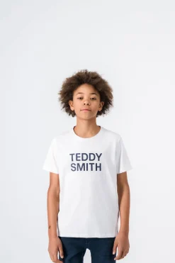 Teddy Smith T-shirt col rond TICLASS 3 MC JR BLANC Cheap