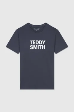 Teddy Smith T-shirt col rond TICLASS BASIC MC TOTAL NAVY TOTALNAVY Hot